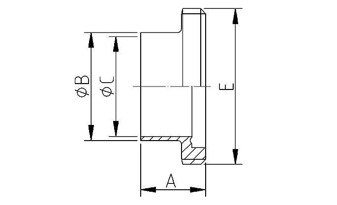 Male part DIN11853-1 DN25 316L